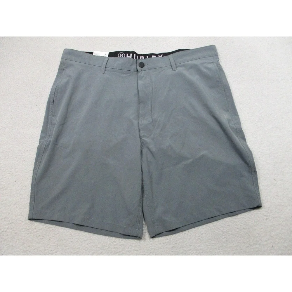 NWT Hurley Shorts Mens 40 Grey Quick Dry Hybrid Walkshort Golf Surf Stretch